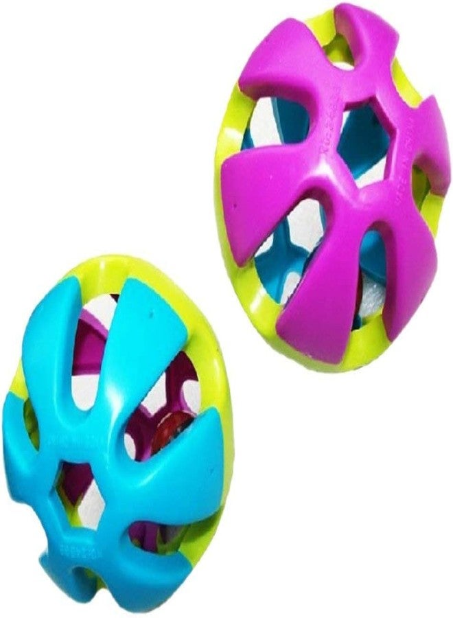 Litewoo Parrot Treat Ball Toy Colorful with Bell for Pet Birds Parakeet Budgie Cockatiel Cat Dog 1pc - Image 3